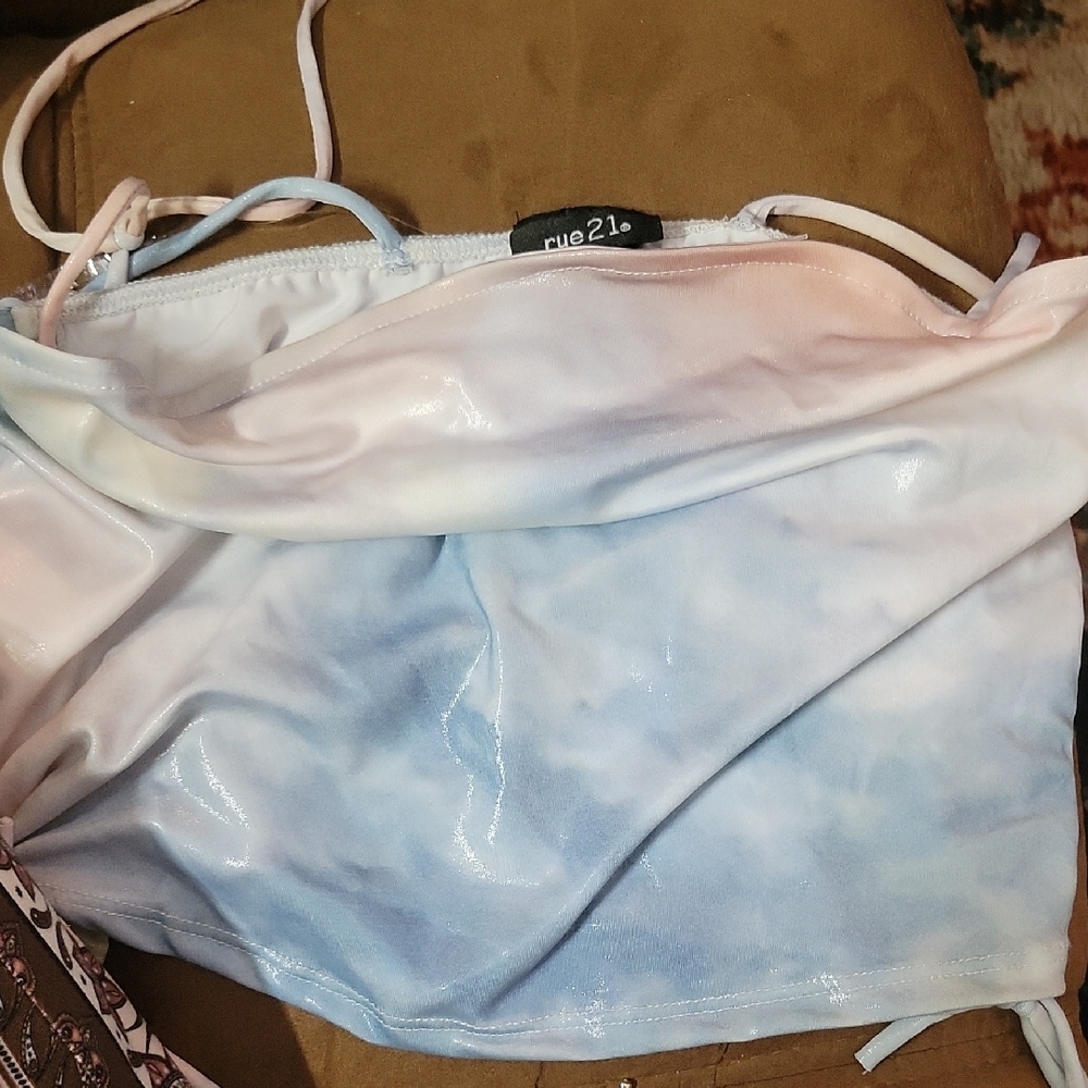 Rue21 Pastel Tie-Dye Crop Top
